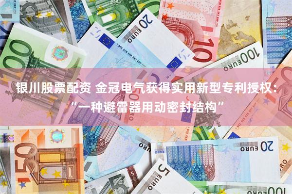 银川股票配资 金冠电气获得实用新型专利授权：“一种避雷器用动密封结构”
