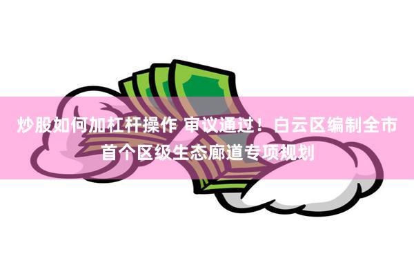炒股如何加杠杆操作 审议通过！白云区编制全市首个区级生态廊道专项规划
